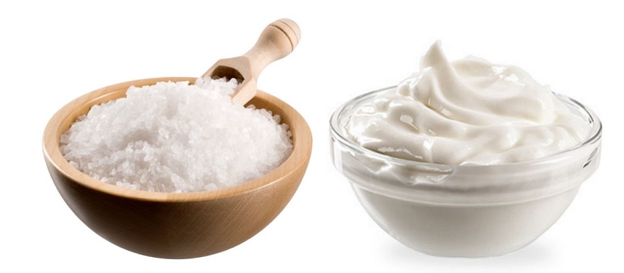 Морская соль с кисломолочными продуктами